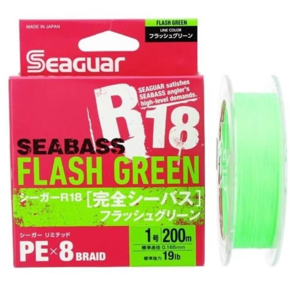 Seaguar Flash Green PE 8 Örgü Spin İp Misina 150mt Açık Yeşil