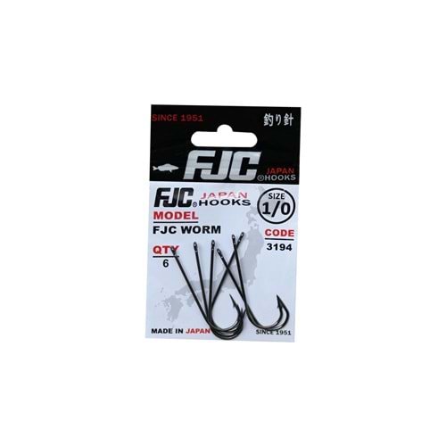 Fjc 3194 Worm Black Nikel Olta İğnesi