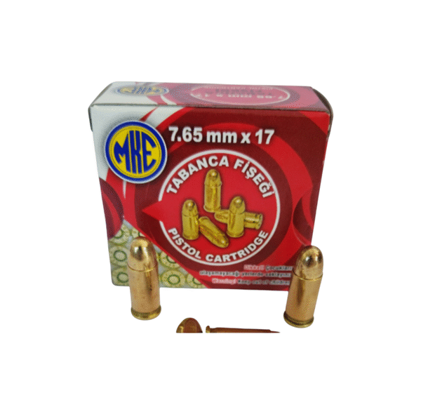 7.65×17 MM MKE TABANCA MERMİSİ