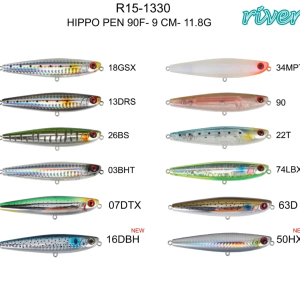 River Hippo Pen 90F 9 cm 11.8Gr Popper