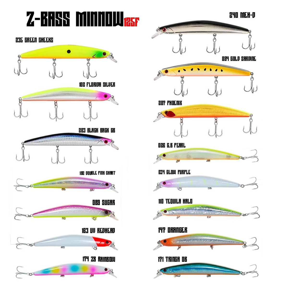 Fujin Z-Bass Minnow 125F 21gr Maket Balık