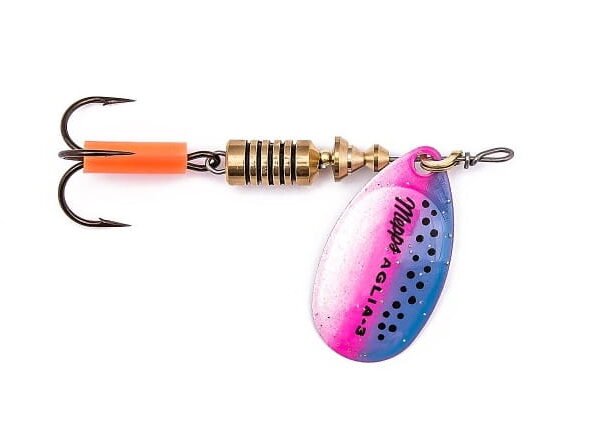 Mepps Rainbow Olta Kaşığı Mavi-Pembe Benekli No:2