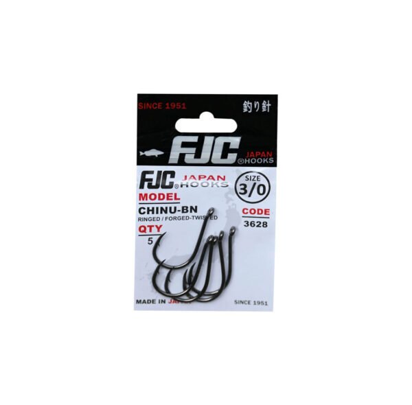 FJC Hooks 3628 Chinu Ringed Black Nickel İğne No:2
