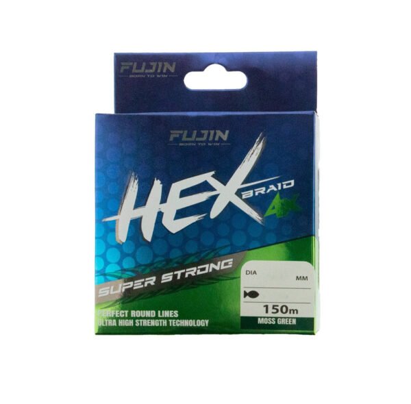 Fujin Hex Braid 4X 150 M Moss Green PE İp Misina 0.12MM