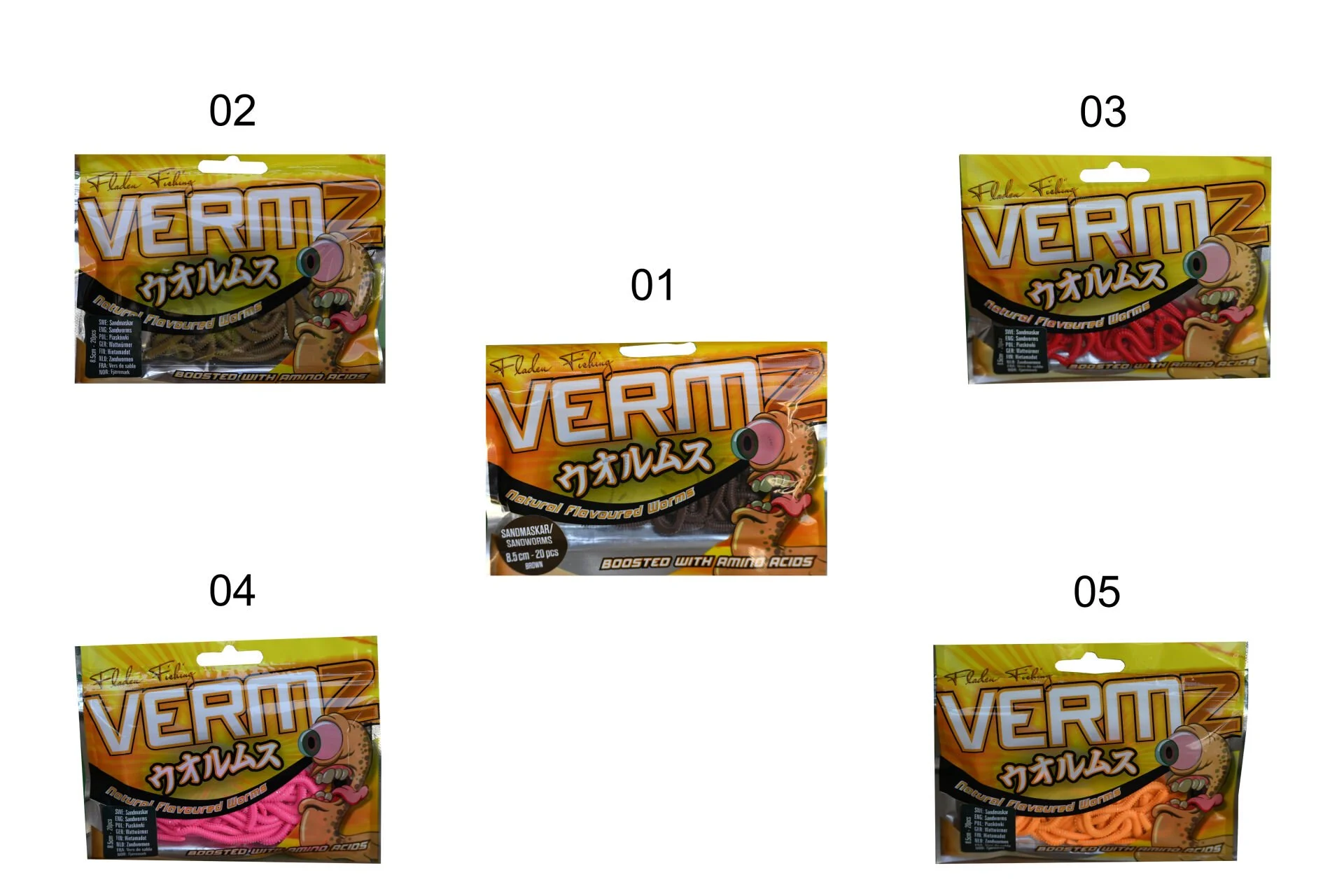 Fladen Vermz Kum Solucan, 8.5 cm 20P Renk 03