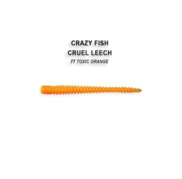 Crazy Fish Cruel Leech 55MM Color:77