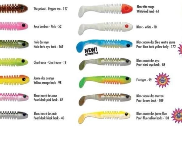 Delalande Skeleton 5.5cm Lrf Spin Silikon Yem