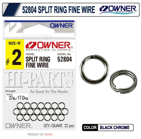 Owner 52804 Split Ring Fine Wire Halka