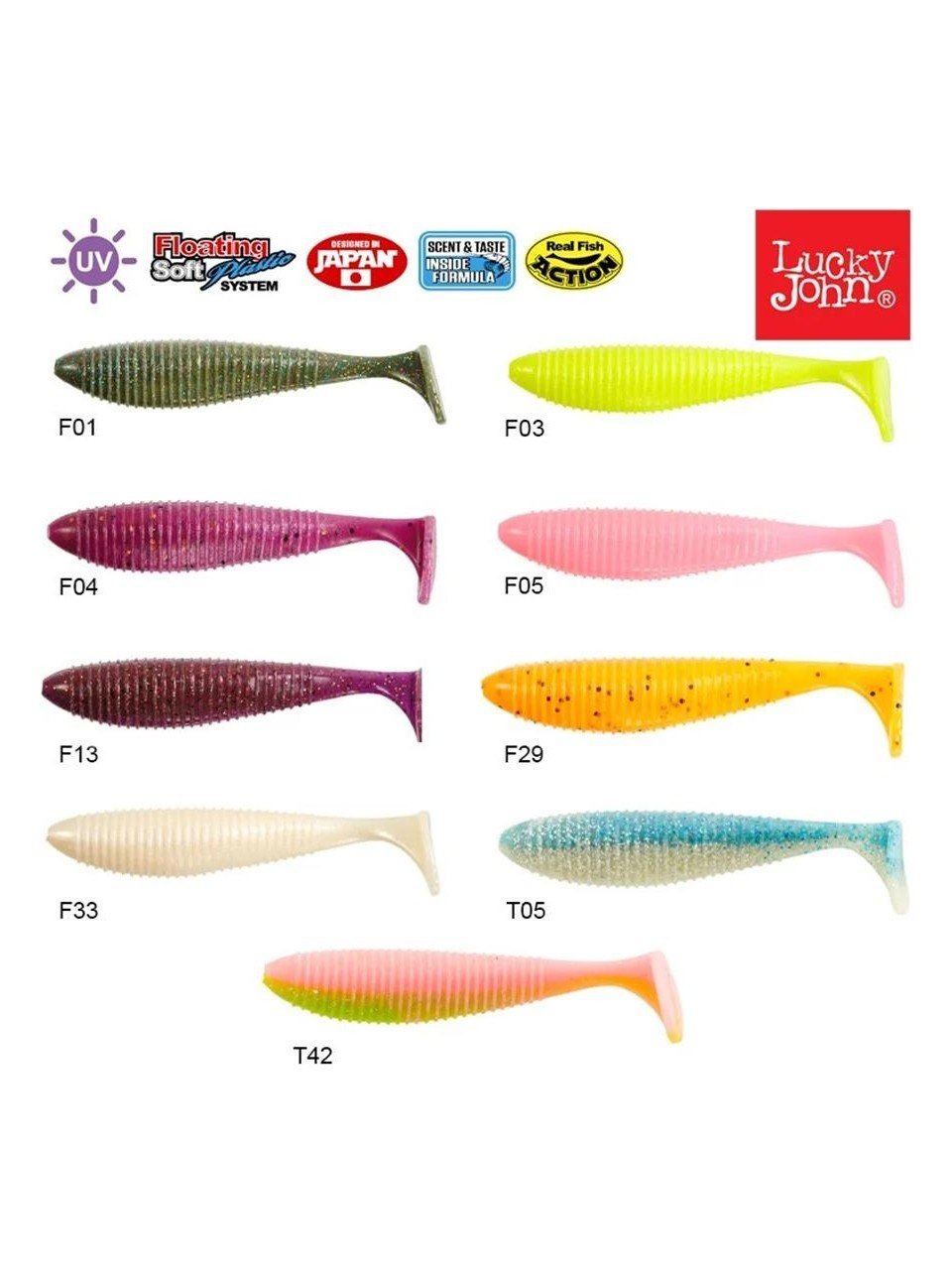 Lucky John Joco Shaker 2.5 6.35cm 6 Adet Silikon Yem Renk F33