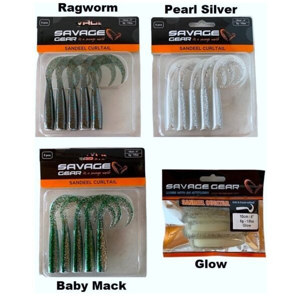 Savage Gear Lb Sandeel Curltail Silikon Yem 10cm 5gr 5 Adet İğnesiz