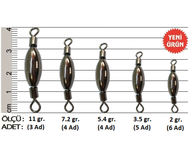 Effe Bilyalı Çift Taraflı Kurşunlu Fırdöndü