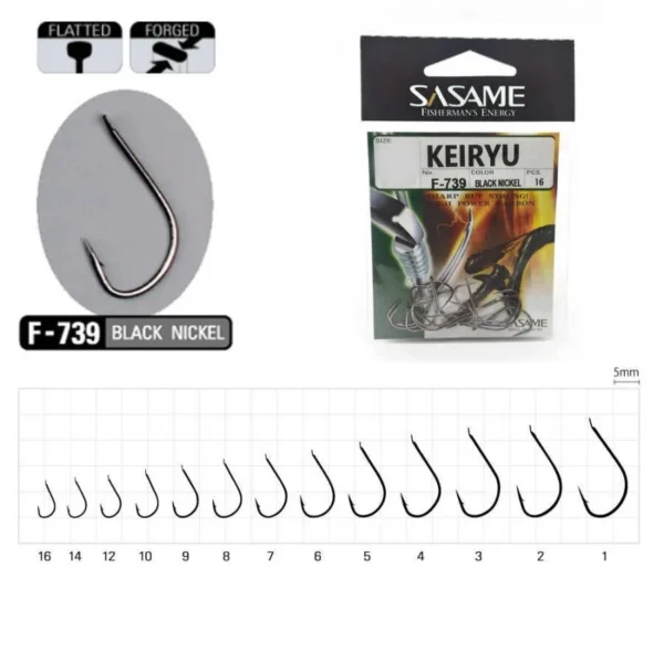 Sasame Keiryu F-739 Serisi Olta İğnesi No:12