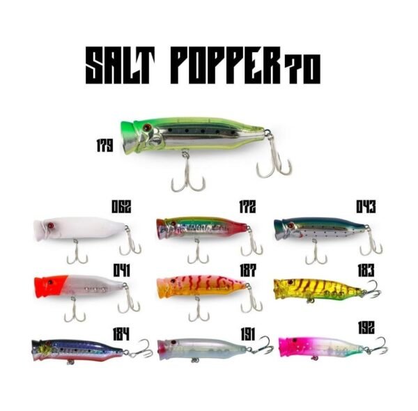 Fujin Salt Popper 70MM 9.5gr Su Üstü Maket Balık