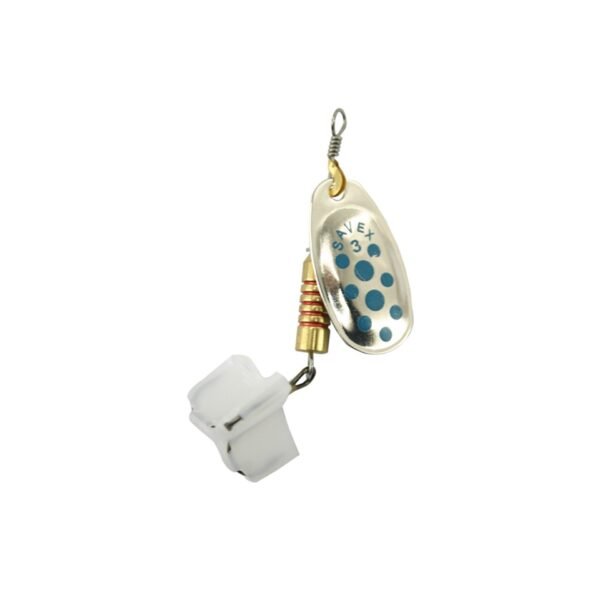 Savex Coral Gümüş-Mavi Noktalı No:3