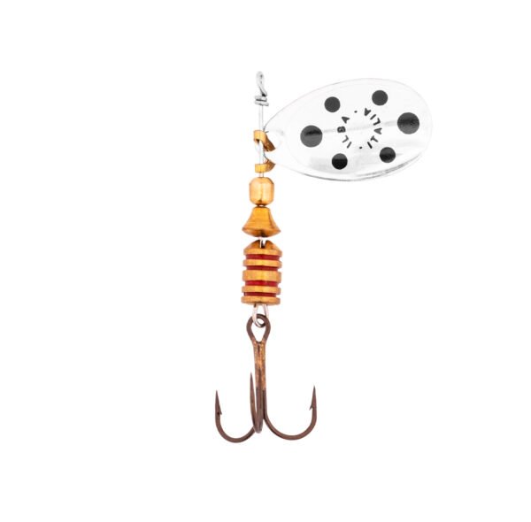 Alabalık Turna Döner Olta Kaşık - Ilba Tondo 20133 - Gümüş/Siyah - No:3