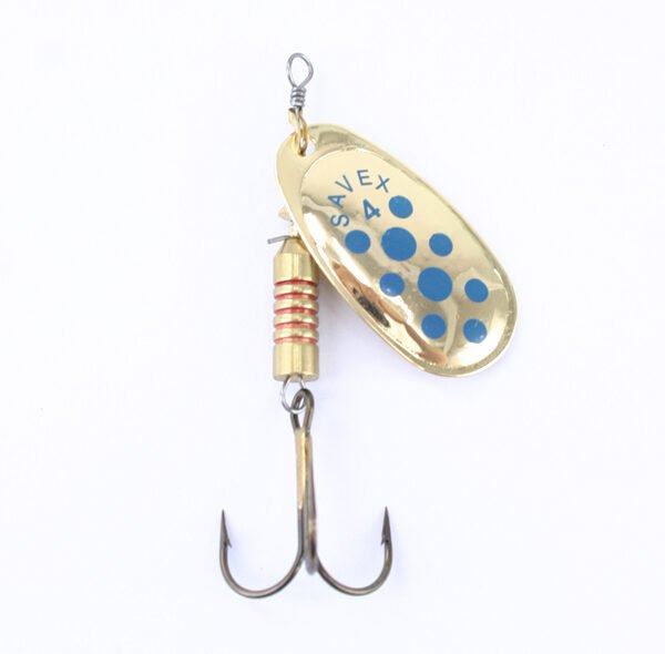 Savex Coral No:4 Döner Kaşık Altın/Mavi